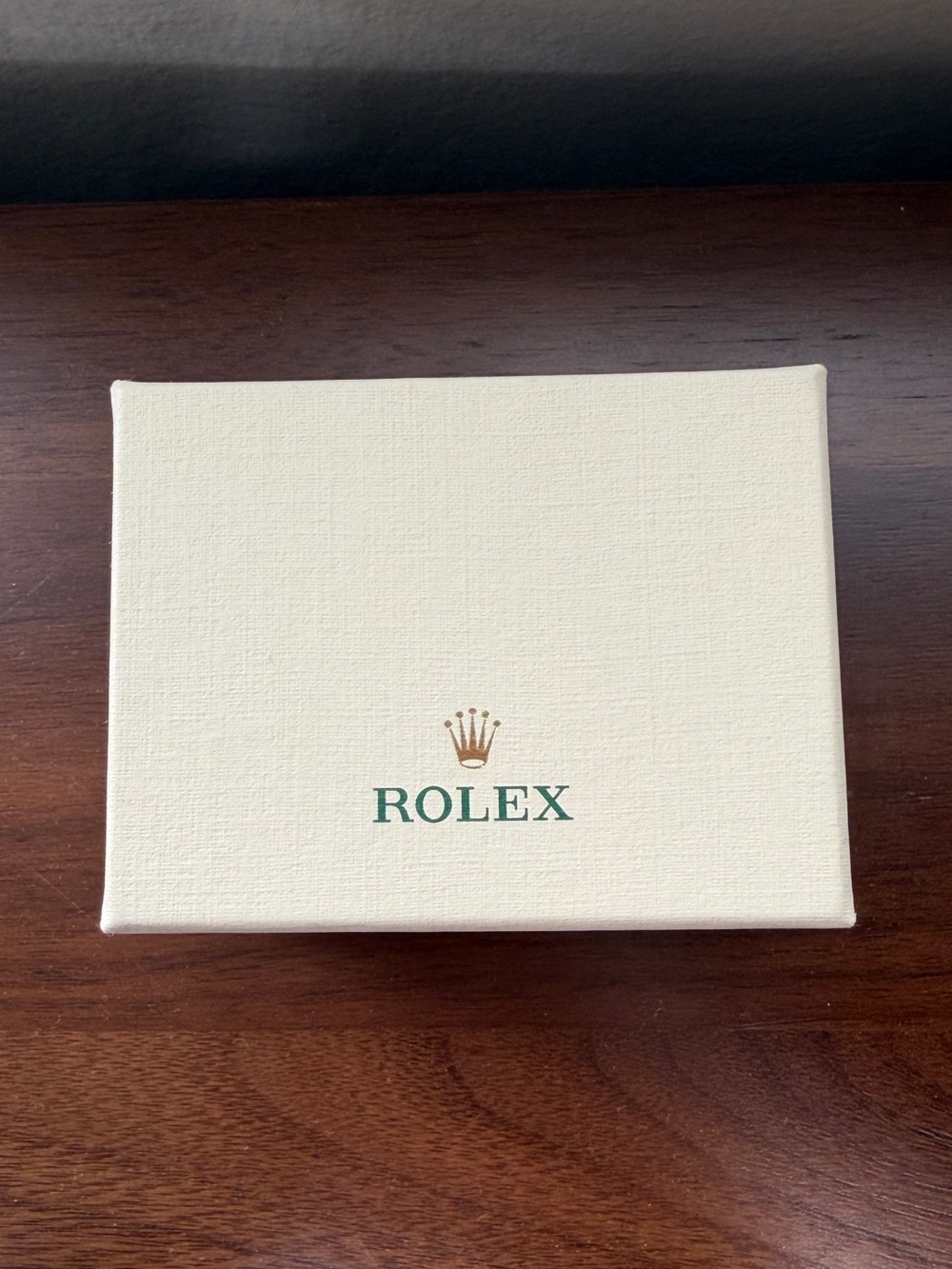 Rolex VIP Exclusive Gift, 100% Silk Skinny Scarf, Ivory Green Gold